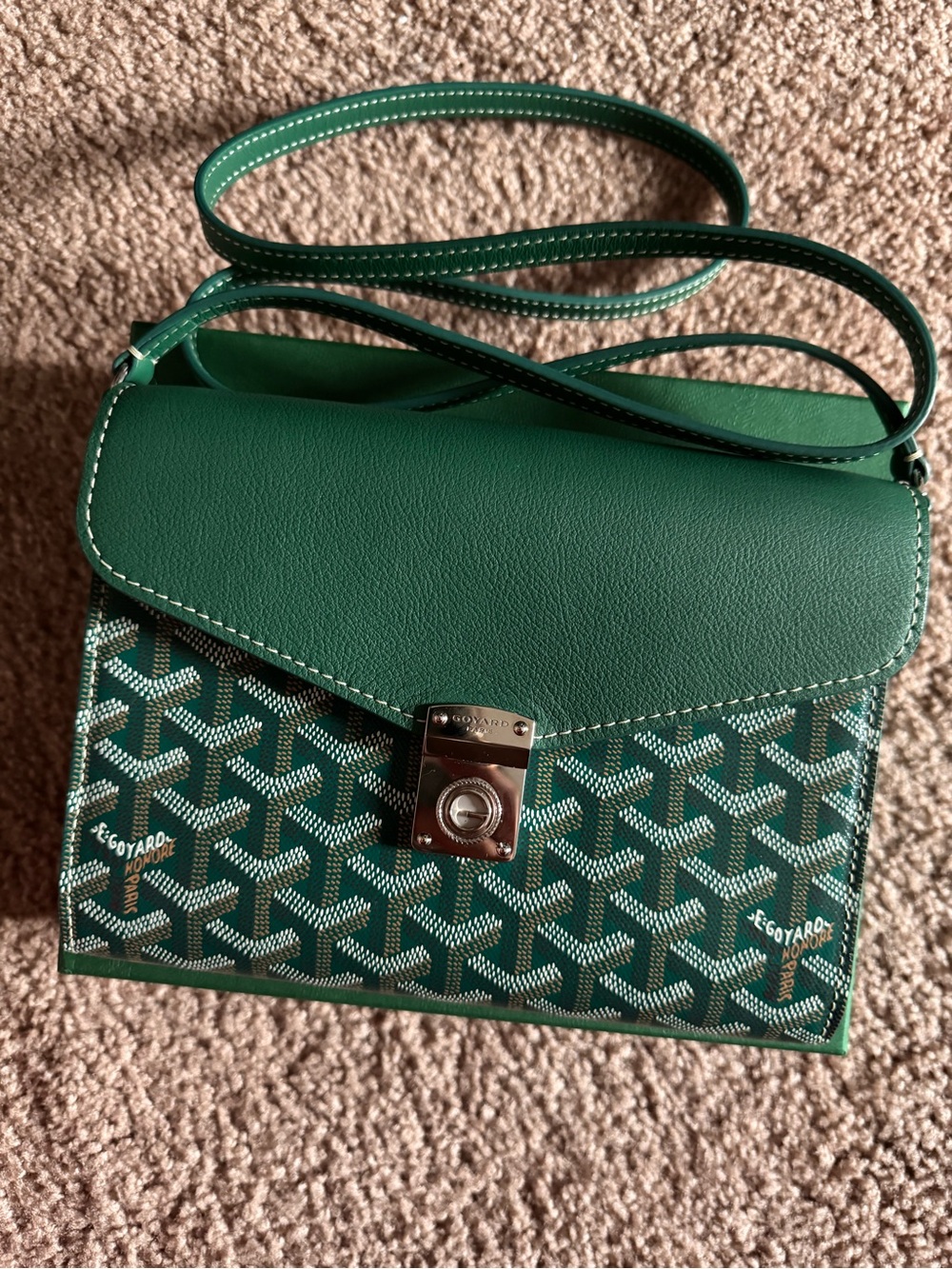 Goyard Goyardine Chypre Crossbody in Green